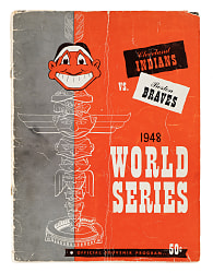 1948 World Series Cleveland Indians vs. Boston Braves Multi-Signed Program with Lou Boudreau and Bob Feller - PSA/DNA