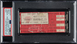 December 11, 1984 Chicago Bulls (vs. Detroit Pistons) Ticket Stub PSA Authentic - Michael Jordan Rookie Season (27 Points) and Game #23!