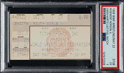 May 22, 1999 WWF Wrestling Ticket Stub PSA EX 5 - Owen Hart's Last Full Match - 1 of 1 - Highest Graded!