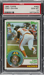 1983 Topps #482 Tony Gwynn Rookie PSA GEM MINT 10