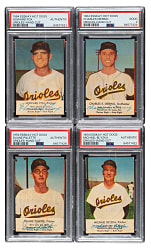 1954 Esskay Hot Dogs Orioles PSA-Graded Collection (4)