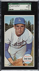 1964 Topps Giants #3 Sandy Koufax SGC NM/MT+ 92