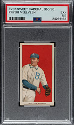 1909-1911 T206 White Border Pryor McElveen PSA EX+ 5.5
