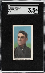 1910-1911 M116 Sporting Life Nap Lajoie Blue Background SGC VG+ 3.5