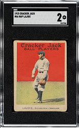 1915 E145 Cracker Jack #66 Nap Lajoie SGC GOOD 2