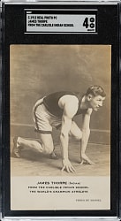 Circa 1912 Jim Thorpe Real-Photo Postcard SGC VG/EX 4