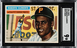 1956 Topps #33 Roberto Clemente White Back SGC MINT 9 - 1 of 4 - Highest Graded!