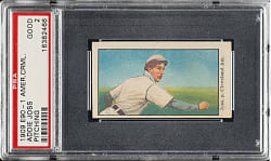 1909-1911 E90-1 American Caramel Addie Joss Pitching PSA GOOD 2