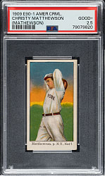 1909-1911 E90-1 American Caramel Christy Mathewson PSA GOOD+ 2.5