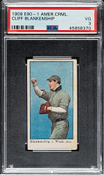 1909-1911 E90-1 American Caramel Cliff Blankenship PSA VG 3