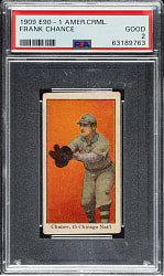 1909 E90-1 American Caramel Frank Chance PSA GOOD 2