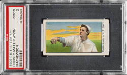 1909 E101 Anonymous "Set of 50" Christy Mathewson PSA GOOD 2