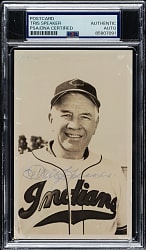 Tris Speaker Signed Real-Photo Postcard - PSA/DNA