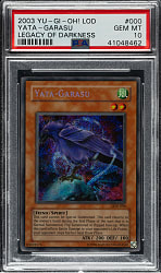 2003 Yu-Gi-Oh! Legacy of Darknes #000 Yata-Garasu Secret Rare Holographic PSA GEM MINT 10