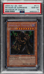2004 Yu-Gi-Oh! Invasion of Chaos #111 Invader of Chaos Secret Rare Holographic PSA GEM MINT 10