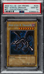 2002 Yu-Gi-Oh! BPT-Collector's Tin Promo #005 Red Eyes B. Dragon Secret Rare Holographic PSA GEM MINT 10