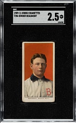 1909-1911 T206 White Border Ginger Beaumont SGC GOOD+ 2.5 - Brown Hindu Back