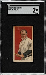 1909-1911 T206 White Border Joe Kelley SGC GOOD 2 - Cycle 350 Back