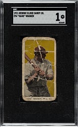 1911 E94 George Close Candy Honus Wagner SGC POOR 1 - Gold Background