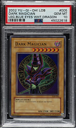2002 Yu-Gi-Oh! Legend of Blue Eyes White Dragon #005 Dark Magician Ultra Rare Holographic PSA GEM MINT 10