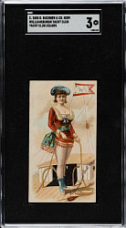 Circa 1885 N289 Buchner & Co. "Yacht Club Colors" Williamsburg Yacht Club SGC VG 3 - The ONLY SGC-Graded Example!