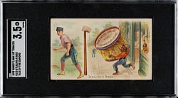 1893 N135 Duke Talk of the Diamond "Stealing A Base" SGC VG+ 3.5 - 1 of 1 - Highest Graded!