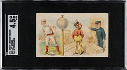 1893 N135 Duke Talk of the Diamond "Left On Base" SGC VG/EX+ 4.5 - 1 of 2 - Highest Graded!