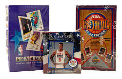 1991-1992 Upper Deck, Skybox, and Impel “U.S. Olympicards” Factory-Sealed Unopened Wax Box Trio (3 Boxes, 108 Packs)