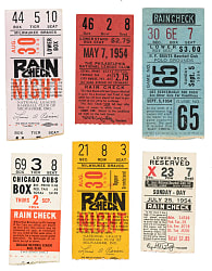 1954 Brooklyn Dodgers Road-Game Ticket Stub Collection (12) - All Games Featuring Jackie Robinson!