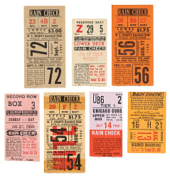 1950 and 1951 Brooklyn Dodgers Road-Game Ticket Stub Collection (7) - All Games Featuring Jackie Robinson!