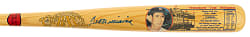Ted Williams Signed Cooperstown Company Career Stat Bat - JSA
