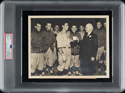 1933 Joe DiMaggio San Francisco Seals Original News Photograph PSA/DNA Type I - DiMaggio Hits in 50 Consecutive Games!