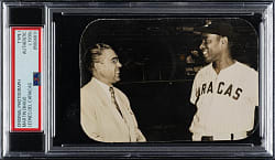 Circa 1950s Martin Dihigo Leones Del Caracas Original Photograph PSA/DNA Type I