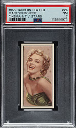 1955 Barbers Tea Ltd. "Cinema & TV Stars" #24 Marilyn Monroe PSA NM 7