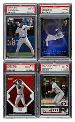 1998 to 2008 Topps, Upper Deck, and Fleer Derek Jeter PSA GEM MINT 10 Collection (24)