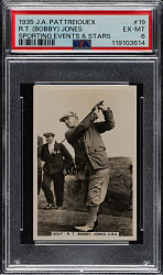 1935 J.A. Pattreiouex "Sporting Events & Stars" #19 Bobby Jones PSA EX-MT 6