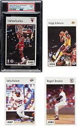 1986 Sports Illustrated Poster Test Stickers Complete Set (20) Including Michael Jordan PSA MINT 9