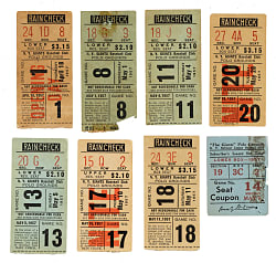 1957 New York Giants Polo Grounds Ticket Stub Collection (38) - Final Season at Polo Grounds