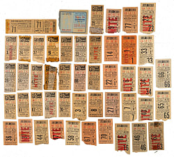 1945 to 1949 New York Giants Polo Grounds Ticket Stub Collection (48)