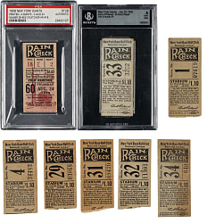 1933 to 1939 New York Giants Polo Grounds Ticket Stub Collection (38)