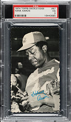 1974 Topps Deckle Edge #57 Hank Aaron PSA VG 3