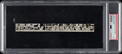 1952 R423 Strip Card Panel Blue Back with Walter Johnson, Lou Gehrig, and Enos Slaughter PSA POOR 1 - The ONLY Graded Example!