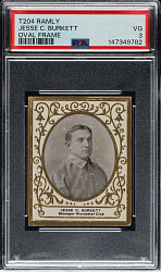 1909 T204 Ramly Tobacco Jesse Burkett PSA VG 3 - Newly Discovered!