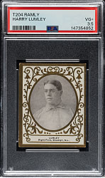 1909 T204 Ramly Tobacco Harry Lumley PSA VG+ 3.5