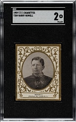 1909 T204 Ramly Tobacco Harry Howell SGC GOOD 2 - T.T.T. Advertisement