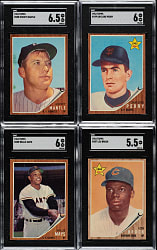 1962 Topps Complete Set (598) Includes #200 Mickey Mantle SGC EX/NM+ 6.5