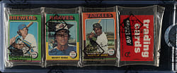 1975 Topps Unopened Rack Pack - BBCE