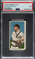 1909-1911 T206 White Border Mickey Doolan Batting PSA NM 7