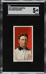 1909-1911 T206 White Border Ginger Beaumont SGC EX 5 - Sovereign 150 Back - 1 of 1 - Highest Graded!