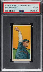 1909-1911 T206 White Border Art Fromme PSA VG-EX 4 - American Beauty 350 Back
